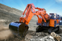 日立建機、運転質量558tの超大型油圧ショベルの新モデル「EX5600-7P」発売…生産量12%向上 画像