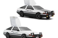 『頭文字D』のAE86がウェットティッシュケースに、前期と後期の2種類…ジャパンモビリティショー2025で販売 画像