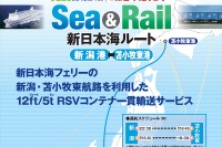 日本通運と新日本海フェリー、海上・鉄道複合輸送サービス開始…CO2削減と労働力不足に対応 画像