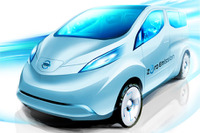 日産の量産EV第2弾、スケッチを初公開…NV200バネットベース 画像