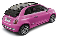 フィアット 500C、ピンク色の限定車を設定…とってもキュート 画像