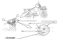 郵便配達スーパーカブ1万1907台…アクセルが戻りにくい 画像