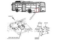 いすゞ CNGバス、排気管の遮熱板が落っこちる 画像