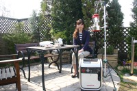 ホンダ ガスパワー発電機:屋外イベント、日曜大工、EVの充電は? 画像