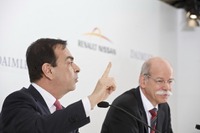 ［日産 ルノー ダイムラー提携］ゴーン社長「合併することは一切ない」 画像