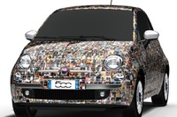 フィアット 500 の車体を1500人の顔で埋め尽くそう 画像
