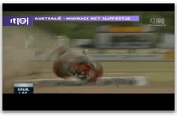 ［動画］レースで大クラッシュ、軽傷3名で済む 画像
