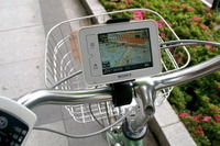 自転車ナビ導入 オリックスの自転車レンタル 画像