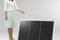 PV Japan 2010、ホンダが変換効率を向上した薄膜太陽電池を出展 画像