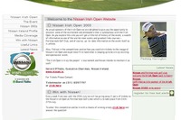 日産アイルランドが、ゴルフ大会をサポートするサイトを開設 画像