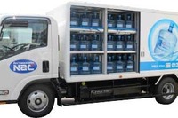 ボトルウォーター配達専用車を開発 日本初 画像