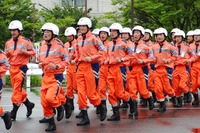［JAF 災害想定訓練］車両撤去は円滑に進む 画像