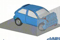 日本自動車研究所、衝突シミュレーションに富士通のPCクラスタを採用 画像