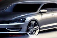 VWの米国向け新型ミドルセダン、最新イラスト公開 画像