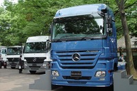 【新型『アクトロス』日本発表】国産トラックよりも価格は安くなる 画像