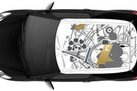 ルーフにパリの街をデザイン…シトロエン DS3 特別仕様 画像