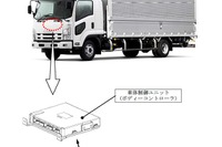 いすゞ フォワード と エルフ、ハザードなど誤作動 画像
