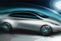 インフィニティ初のEV、イメージスケッチそのまま登場か 画像