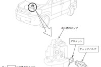 トヨタ ノアなど16車種120万台、燃料が漏れる 画像