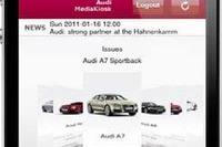 アウディ、プロフェッショナル向けiPhoneアプリ公開 画像