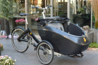 デンマーク製3人乗り自転車を青山で展示 画像