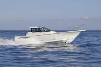 【ジャパンボートショー11】ヤンマー、低重心で安定航行のフィッシングボート 画像