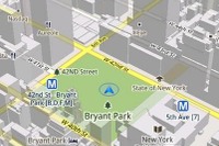 モバイルGoogleマップ、3D地図モードに新機能 画像
