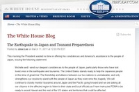 【東日本大地震】日本の人々を支援する…米オバマ大統領が声明 画像