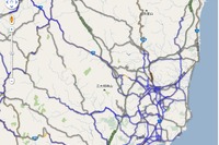 【東日本大地震】Googleマップ、被災地の通行実績情報を提供開始 画像