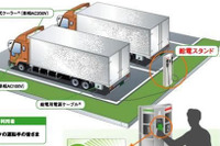 トラック荷室用の給電スタンド、刈谷PAに設置---高速道初 画像