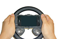 iPhone 合体ハンドル形ゲームコントローラー 画像