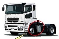 三菱ふそう スーパーグレート、走行不能…アウトプットシャフト破損 画像