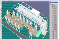 生産ラインの作業員の動きをシミュレートするソフト 富士通が発売 画像