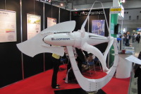 ［NEW環境展11］風力発電機に潜水艦技術を応用 画像