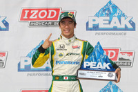 【INDYCAR 第8戦】予選…日本人初、佐藤琢磨がポールポジション 画像