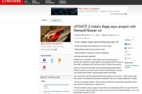 ルノー日産と印バジャージ、超低価格車の開発継続か 画像
