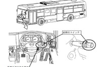 いすゞの路線バス、前照灯が点かない 画像
