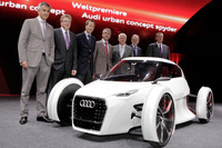 【フランクフルトモーターショー11】アウディ、アーバンコンセプト公開…480kgの軽量EV 画像
