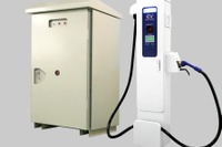 日立、EV急速充電器を発売…スタンドを最大4台設置可能 画像