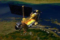 衛星、太平洋上で再突入 画像