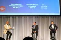 【CEATEC 11】日産志賀COOと三菱益子社長、EV普及で重要なのは「国の政策」 画像