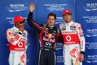 【F1日本GP】予選…ベッテルがPP、バトンが2番手 画像