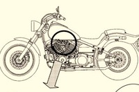 ヤマハ XVS400ドラッグスター など、燃料が漏れる 画像
