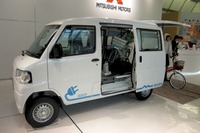 【三菱 ミニキャブMiEV 発表】益子社長、EV普及にはOEMパートナー必要 画像
