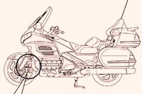 ホンダ ゴールドウィング、後輪ブレーキ解除できず火災のおそれ 画像