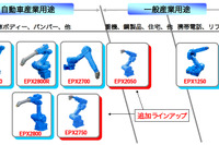 安川電機、塗装用最適化ロボットの新型を開発 画像