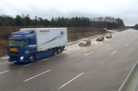 ボルボの「ロードトレイン」…驚異の自動運転［動画］ 画像