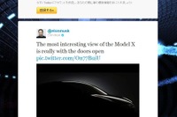 テスラのEV第3弾、モデルX はドアに特徴?! 画像