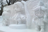［さっぽろ雪まつり］初音ミク 雪像倒壊 画像