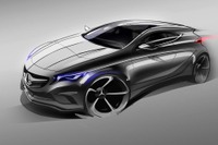 【ジュネーブモーターショー12】これがメルセデスベンツ Aクラス 新型…デザインスケッチ 画像